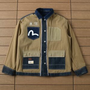 Evisu brown denim jacket