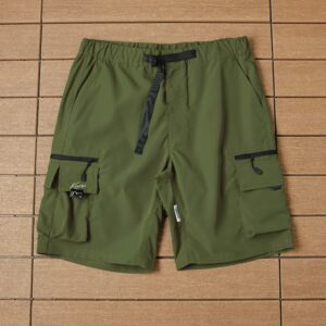 Evisu green cargo shorts