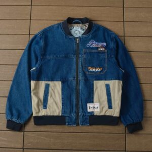 Evisu patch blue and offwhite jacket