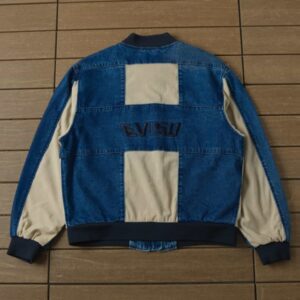 Evisu patch blue and offwhite jacket