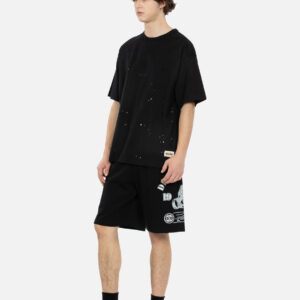 Godhead and Koinobori Reflective Print Sweat Shorts