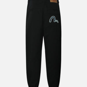 Logo and Seagull Patchwork Appliqué Loose Fit Joggers