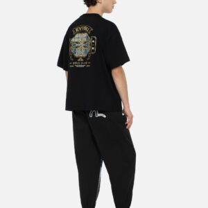 Logo and Seagull Patchwork Appliqué Loose Fit Joggers